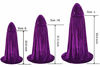 Picture of Makroyl Kids Velvet Cloak Cape With Hooded For Halloween Christmas Cosplay Costumes (Small, Purple)