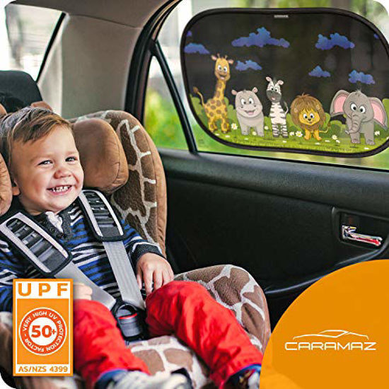 Picture of CARAMAZ Car Window Shade for Baby with Certified UV-Protection 2 Pack - 20"x12"