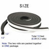 Picture of Yotache Window Insulation Weather Stripping 2 Rolls 1/2 Inch Wide X 1/2 Inch Thick, Closed Cell Foam Tape Adhesive Rubber Seal Strip, Total 13 Feet Long (2 X 6.5 Ft Each)