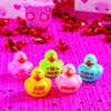 Picture of Fun Express Valentine Rubber Ducks (1 dozen) Party Favors, Valentine Exchange, Giveaways