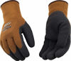 Picture of Kinco 1787-XL-1 Brown Heavy 100% Acrylic Thermal Knit Shell, Foam Latex Coated Palm, Elastic Knit Wrist, Size: XL