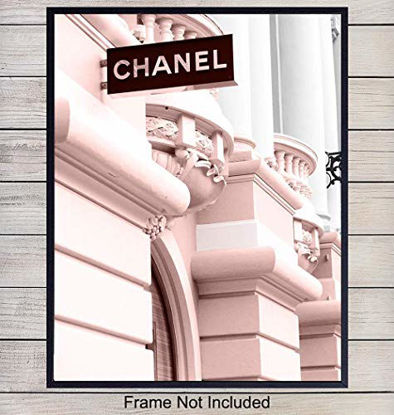Picture of Photo of Chanel Store - Wall Art Poster Print- Chic Home Decor for Bedroom, Living Room, Bathroom, Office, Teens Room, Dorm - Gift for Women, Fashion Designers, Fashionistas - 8x10 Unframed