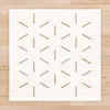 Picture of Geometric Simple Pattern Wall Stencil for Painting, 12 x 12 Reusable Repeating Pattern Stencil Template for Painting on Walls, Furniture, Floor, Wood and More