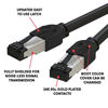 Picture of LINKUP - [40Gbps Certified] Cat8 Ethernet Patch Cable Double Shielded2000MHz (2GHz) Cat8.1Future Proof LAN Wires Compatible with Cat7A, Cat7, Cat6A, 25G, 10G, 1G Network [Black] - 3ft (0.9M)