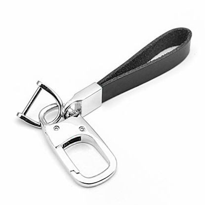 Bilot 3 Aluminum Carabiner D-Ring Keychain Key Ring Spring Loaded Key  Chain Clip Snap Hook (Black, 50)