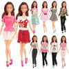 Picture of BM 30 Pcs Fashion Casual Handmade Doll Clothes Sets and Accessories for 11.5 Inch Dolls Includes 5 Dress + 5 Sets Outfit + 10 Pairs Shoes + 10 Hangers