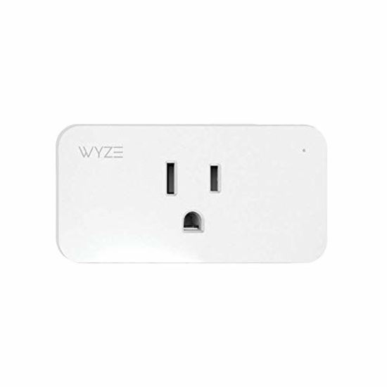 Picture of Wyze Plug, 2.4GHz WiFi Smart Plug, Works with Alexa, Google Assistant, IFTTT, No Hub Required, One-Pack, White - A Certified for Humans Device