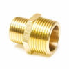 Picture of Joywayus 1/2" G Thread Male × 3/4" NPT Thread Male Brass Pipe Fitting Adapter (Pack of 2)