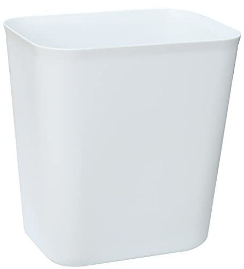 Picture of Nipogear 3.5 Gallons Efficient Trash Can Wastebasket, Fits Under Desk, Kitchen, Home, Office (White, 3.5 Gallons)