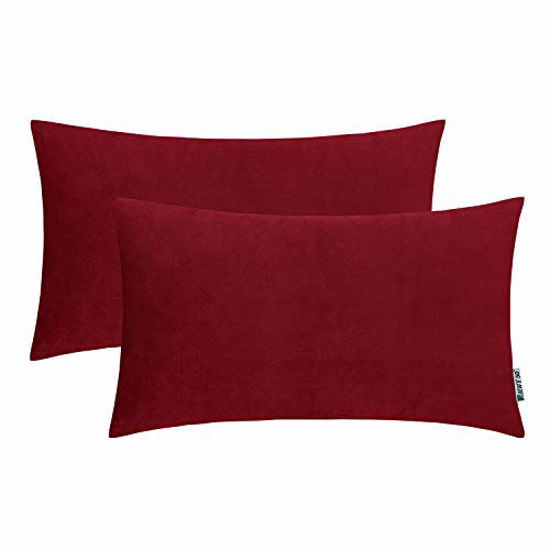 Dark red throw outlet pillows