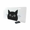 Picture of WONDERTIFY License Plate Black Cat Face Cute Cartoon Kitty Funny Baby Kitten with Eyes White Decorative Car Front License Plate,Vanity Tag,Metal Car Plate,Aluminum Novelty License Plate,6 X 12 Inch