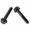 Picture of M10 x 80mm Flanged Hex Head Bolts Flange Hexagon Screws, Half Thread, Alloy Steel, Black Oxide Finish, Quantity 6