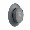 Picture of Wasserstein 5.25 Wall Plate Cover Compatible with Google Nest Thermostat 2020 - Elegant Mounting Solution for your Google Nest Thermostat (Black)