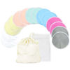 Picture of Bamboo Nursing Pads (14 Pack) + Laundry Bag & Travel Storage Bag, Size: 4.7 inch Option - Contoured Washable & Reusable Breast/Breastfeeding Pads (Elegant, Large, Contoured Shape)