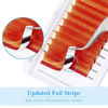 Picture of Eyelash Extensions Premade Fans Orange Lashes 0.07mm C Curl 15-20mm Color Lash Extensions Easy Fan Self Fanning 2D-10D Self Fanning Volume Lashes Use by GEMERRY (Orange-C, 15-20mm)