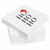 Picture of OLYPHAN Santa Napkins Funny Christmas Napkins Paper Cute Fun Holiday Party Napkin 40 Pack, Disposable 6.5 Inches Dinner Parties, Cocktail, Luncheon, Lunch Buffet, Appetizer, Dessert