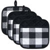 Picture of Pot Holders Buffalo Plaid Cotton Heat Resistant Potholder, Pot Holder, Hot Pads, Trivet for Cooking and Baking