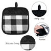 Picture of Pot Holders Buffalo Plaid Cotton Heat Resistant Potholder, Pot Holder, Hot Pads, Trivet for Cooking and Baking