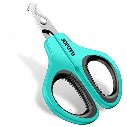 Picture of JOFUYU Cat Nail Clippers - Professional Cat Nail Trimmer - Non-Slip Handle Cat Nail Scissors for Small Dogs and Cats - Safe, Sharp