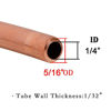 Picture of Quickun Copper Tube 1/4 ID-5/16 OD(6-8mm)Seamless Round Pipe Tubing(3.28FT)