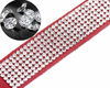 Picture of BONAWEN Crystal Dog Collar with Bow Tie Rhinestone Puppy Collars Bling for Small Dogs Boy Girl(Red,XS)