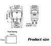 Picture of mxuteuk 5pcs Momentary Boat Rocker Switch Toggle Power Snap-in SPDT (ON)-Off-(ON) 3 Pin AC 250V 6A 125V 10A, Use for Car Auto Boat Household Appliances 1 Years Warranty MXU1-2-123