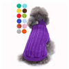 Picture of Dog Sweater, Warm Pet Sweater, Dog Sweaters for Small Dogs Medium Dogs Large Dogs, Cute Knitted Classic Cat Sweater Dog Clothes Coat for Girls Boys Dog Puppy Cat (Medium, Purple)