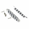 Picture of Swhmc 2pcs Set Chrome Guitar Mounting Ferrules Through Body Instead String Bushing Metal Plate Guitar Parts Replacement Accessories for Bass Guitar