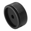 Picture of mxuteuk Black Aluminum Alloy Potentiometer Control Knob Volume Audio Electric Guitar Bass Screw Type 38 x 16.6mm (dh) KNOB-12-BK