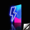 Picture of Lumoonosity Lightning Bolt Neon Signs, USB Powered Led Lightning Bolt Light with On/Off Switch, Blue Lightning Neon Sign for Wall Decor, Hanging Led Signs, Neon Lights for Bedroom, Gaming Room Setup