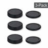 Picture of Rear Lens Cap & Body Cap Cover for Canon RF Mount Camera EOS R5 R6 R RP Replace RF Rear Lens Cap & R-F-5 Body Cap -3 Packs