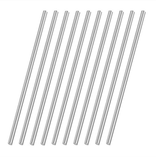 Picture of VictorsHome 5mm x 200mm 304 Stainless Steel Round Rod, Metal Solid Shaft Rods Lathe Bar Stock for DIY Crafts Model Car Helicopter Airplane 10pcs