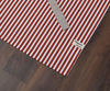 Picture of AMOUR INFINI Stripe Apron | 27.5 x 33 Inches| 100% Organic Cotton | Womens Apron for Cooking, Baking, Gardening | Convenient Pockets and Adjustable Strap at Neck & Waist Ties | Rust