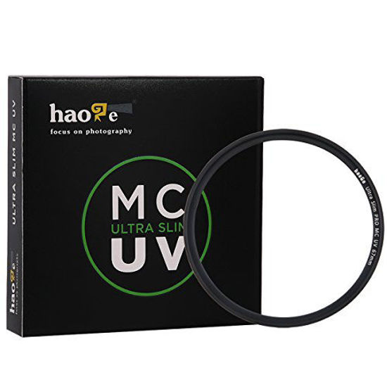 Picture of Haoge 67mm Ultra Slim MC UV Protection Multicoated Ultraviolet Lens Filter for Canon EF 100mm f/2.8L, 70-300mm f/4-5.6L, 35mm f/2 is; EF-S 18-135mm f3.5-5.6 is Lens