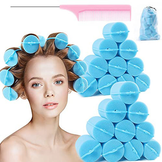 Amazon.com : Jumbo Hair Rollers, 6 Packs Large Rollers For Hair, Self Grip  Salon Hairdressing Curlers, Hair Curlers Sets, DIY Curly Hairstyle, Colors  May Vary, (3xJumbo+3xLarge) : Beauty & Personal Care