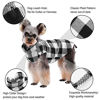 Picture of Kuoser Stretch Dog Fleece Vest, Soft Classic Plaid Basic Dog Sweater for Small Dogs & Cats, Warm Dogs Shirt Pullover Dog Coat Jacket Winter Dog Clothes for Teddy Chihuahua Yorkshire with Leash Hole