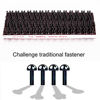 Picture of Dual Lock Fastener 1in x 2in 8pcs Reclosable Interlocking Tape Heavy Duty Adhesive Hook Lock Sticky Back Mushroom Mounting Tape Black Color for Indoor and Outdoor