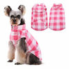 Picture of Kuoser Stretch Dog Fleece Vest, Soft Classic Plaid Basic Dog Sweater for Small Dogs & Cats, Warm Dogs Shirt Pullover Dog Coat Jacket Winter Dog Clothes for Teddy Chihuahua Yorkshire with Leash Hole