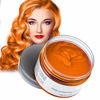 Picture of Temporary Hair Wax ,Acosexy Fashion Colorful Hair Wax Pomades Disposable Natural Hair Strong Style Gel Cream Hair Dye,Instant Hairstyle Mud Cream for Party, Cosplay, Masquerade etc.(Orange)