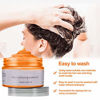 Picture of Temporary Hair Wax ,Acosexy Fashion Colorful Hair Wax Pomades Disposable Natural Hair Strong Style Gel Cream Hair Dye,Instant Hairstyle Mud Cream for Party, Cosplay, Masquerade etc.(Orange)