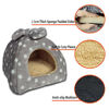 Picture of GINIDEAR Guinea Pig Bed, GINIDEAR Guinea Pig Hideout House Accessories Warm Bed for Small Animals Hamsters Chinchillas Dwarf Bunnies Hedgehogs. S, Light Grey Stars.