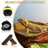 Picture of Frienda 4 Pieces Bearded Dragon Accessories Bearded Dragon Funny Toy Lizard Helmet Hat and Mini Skateboard for Lizard Bearded Dragon Hamster Parrot Reptile Small Animals