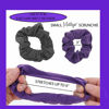 Picture of 12 Pack Small Scrunchies Cotton Hair Scrunchy (Purple)