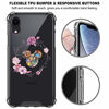 Picture of DISNEY COLLECTION iPhone Xr [6.1 inch] Case Clear Design Disney Mickey Flower Circle with 4 Corners Shock Skid Proof Scratch-Resistant PC+TPU Protection Cover