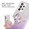 Picture of BENTOBEN Galaxy A52 5G Case, Samsung A52 5G Phone Case, Slim Thin Kickstand 360° Ring Holder Car Mount Soft TPU Rubber Bumper Hybrid Hard Drop Protection Shockproof Girls Womens Cover, Purple Glitters