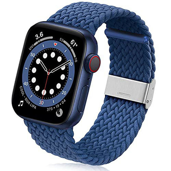 0896035 geak compatible with apple watch band 44mm women soft stretchy loop strap for iwatch 42mm womens adj 550