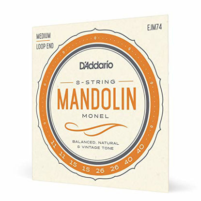 Picture of D'Addario Mandolin Monel Set, Medium, 11-40 (EJM74)