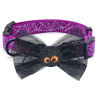 Picture of azuza Halloween Dog Collar, Soft & Comfortable Dog Collars with Bow, Fall Dog Collar for Medium Dogs