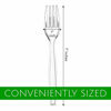 Picture of Plasticpro Disposable Clear Plastic Cutlery Disposable utensils Heavyweight 100 Count (Forks)