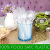 Picture of Plasticpro Disposable Clear Plastic Cutlery Disposable utensils Heavyweight 100 Count (Forks)